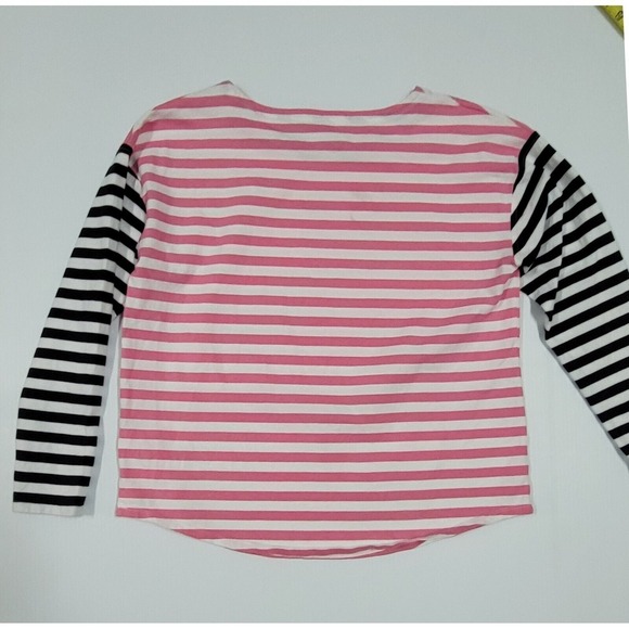 Vineyard Vines Striped Long Sleeve Tee Shirt Pink White navy blue Size S - Picture 2 of 8
